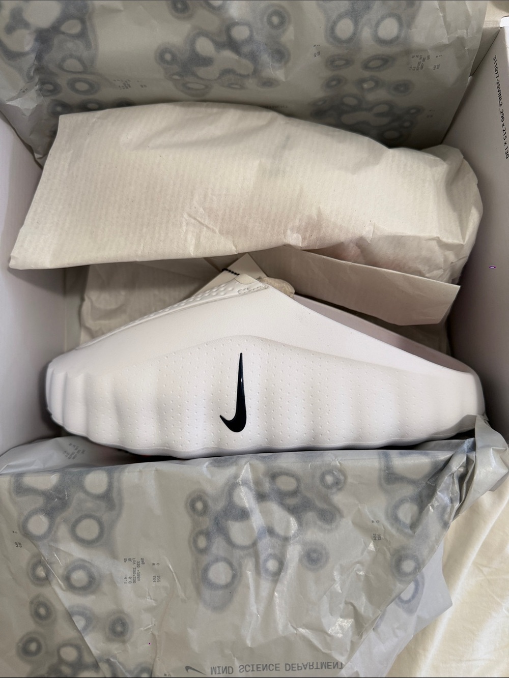 NEW Nike Mind 001 Slide White speed red